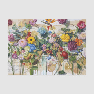 Botanical-Artisan Collage Tissue Paper
