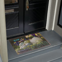 Botanical Autumn White Pumpkin Cornucopia Photo