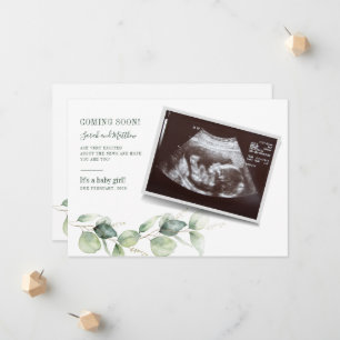 Botanical Baby Reveal Eucalyptus Pregnancy Announcement