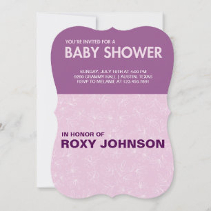 botanical baby shower invitation