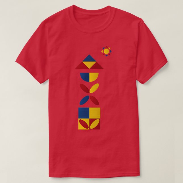 Botanical Bauhaus T-Shirt (Design Front)