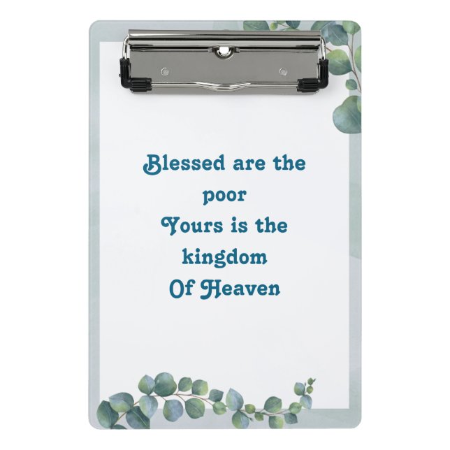 Botanical Beatitudes  Mini Clipboard (Front)