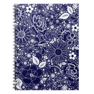 Botanical Beauties Blue Notebook