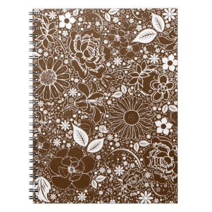 Botanical Beauties Brown Notebook