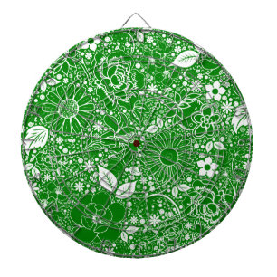 Botanical Beauties Green Dartboard