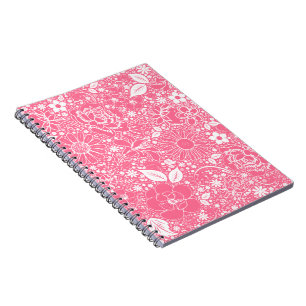 Botanical Beauties Light Pink SPIRAL NOTEBOOK