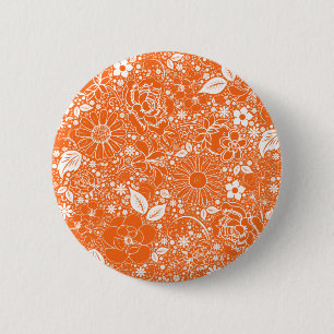 Botanical Beauties Orange Button