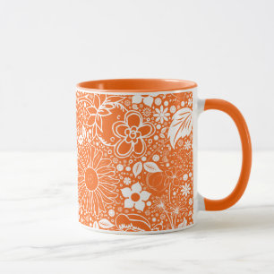 Botanical Beauties Orange Ringer Coffee Mug