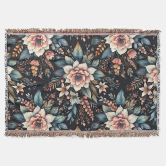 Botanical Beauty  Throw Blanket