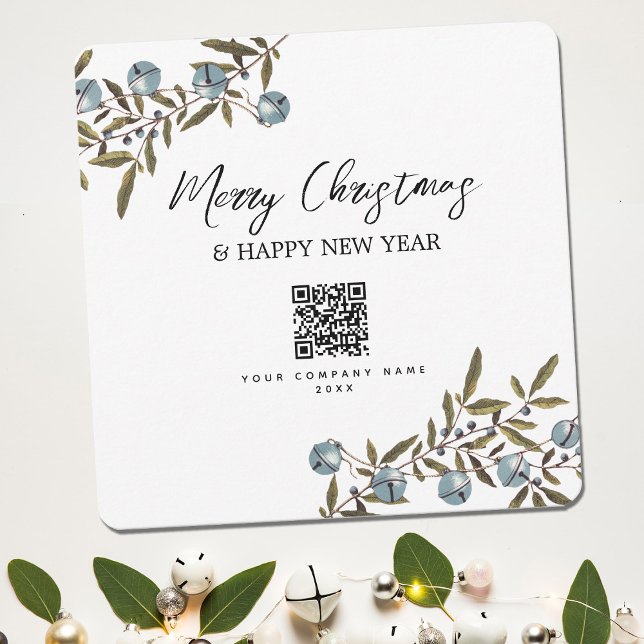 Botanical Bells Holiday Corporate Business QR Code (Creator Uploaded)