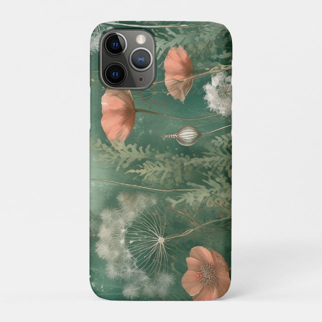 Botanical Bliss: AI-Generated Flower Case-Mate iPhone Case (Back)