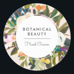 Botanical Bliss Circle Stickers<br><div class="desc">These stylish stickers,  featuring a hand painted floral design,  are perfect for use in a variety of ways - favour stickers,  wedding,  bridal,  baby shower,  envelope seals,  product labels,  and more!  Idea - Remove the text templates and add your own monogram!

We have used artwork from: www.createthecut.com</div>
