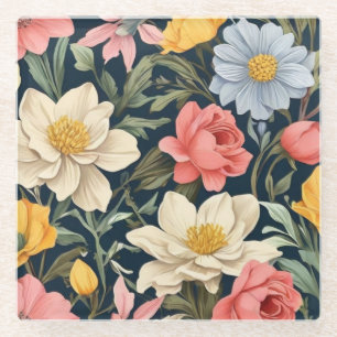 Botanical Bliss Glass Coaster