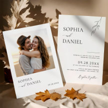 Botanical Bliss Modern Simplicity Wedding