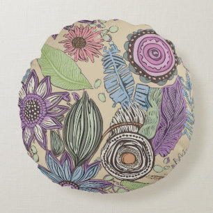 Botanical Bliss Round Cushion