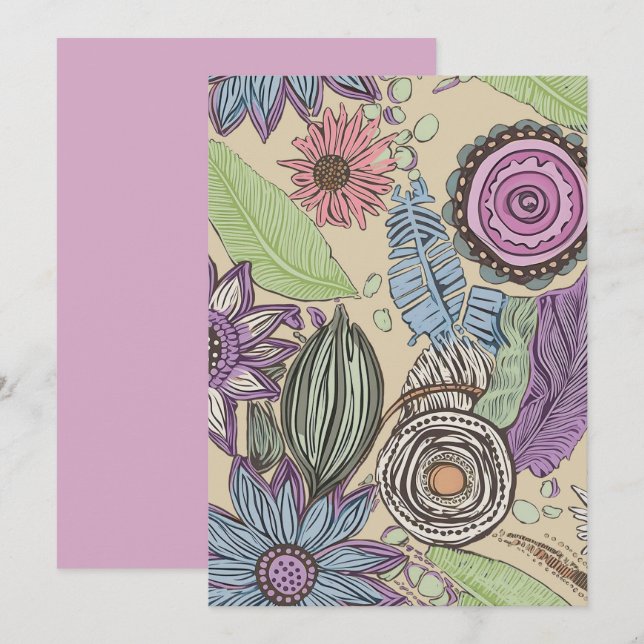 Botanical Bliss Thank You Card (Front/Back)