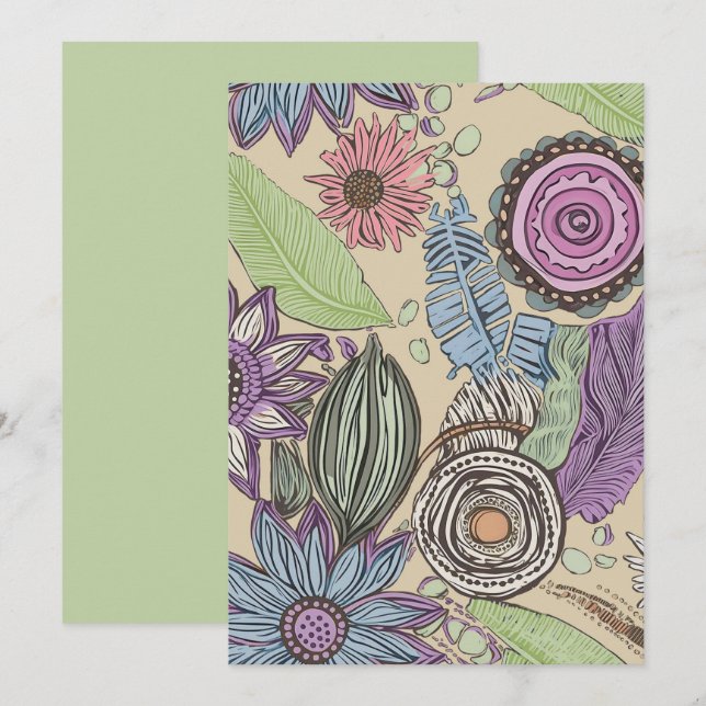 Botanical Bliss Thank You Card (Front/Back)