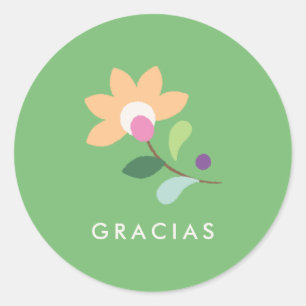 Botanical Bloom Cinco de Mayo Sticker - Verde