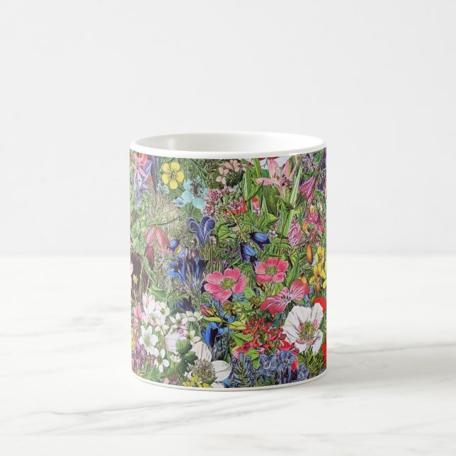 Botanical Bloom Nature Wildflower Coffee Mug (Center)