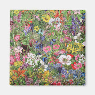 Botanical Bloom Nature Wildflower Magnet