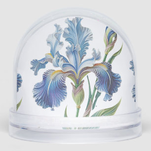 BOTANICAL BLOOM WITH IRIS SNOWGLOBE