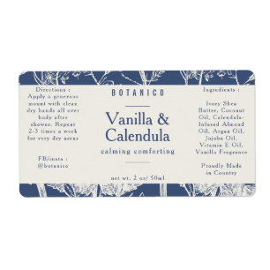 Botanical Blue Cream Ingredients Natural Product L