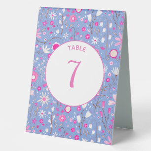 Botanical Blue Wildflower Floral