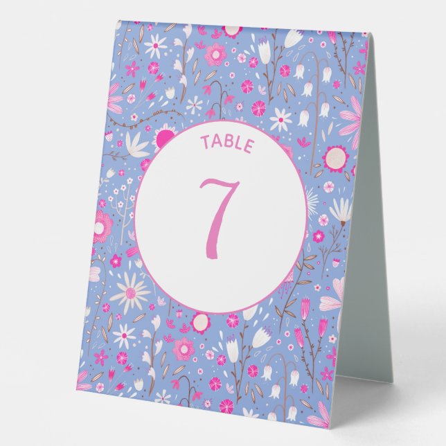 Botanical Blue Wildflower Floral (Front)