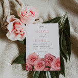 Botanical Blush Roses Romantic Wedding Invitation<br><div class="desc">Botanical Blush Roses Romantic Wedding Invitation
See matching collections and variations in the collection below</div>