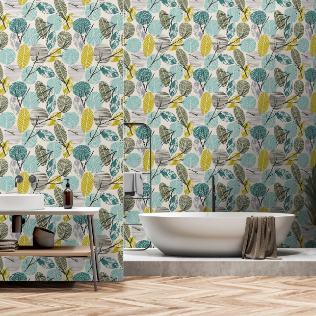 Botanical Boho 1 Wallpaper (Bathroom)