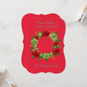 BOTANICAL BOHO CHRISTMAS CARD