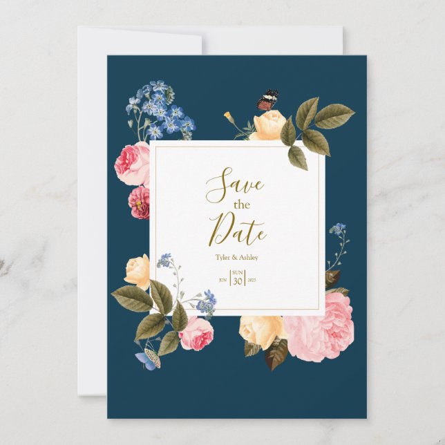 Botanical Boho Elegant Wedding  Invitation (Front)