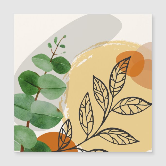 Botanical Boho Green Orange (Front)