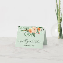 Botanical Boho Greenery Personalised Names Wedding