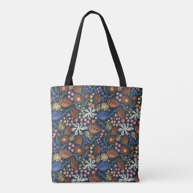 Botanical Boho Series #2 Tote Bag (Back)