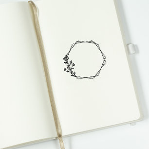 Botanical Branches Journal Frame  Rubber Stamp