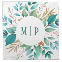 Botanical Branches watercolor theme Bright colours