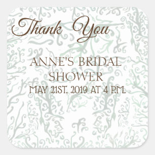 Botanical Bridal Shower Sticker