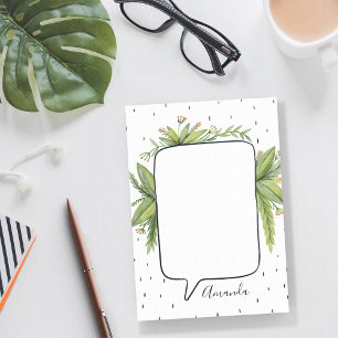 Botanical Bubble Personalised Post-it Notes