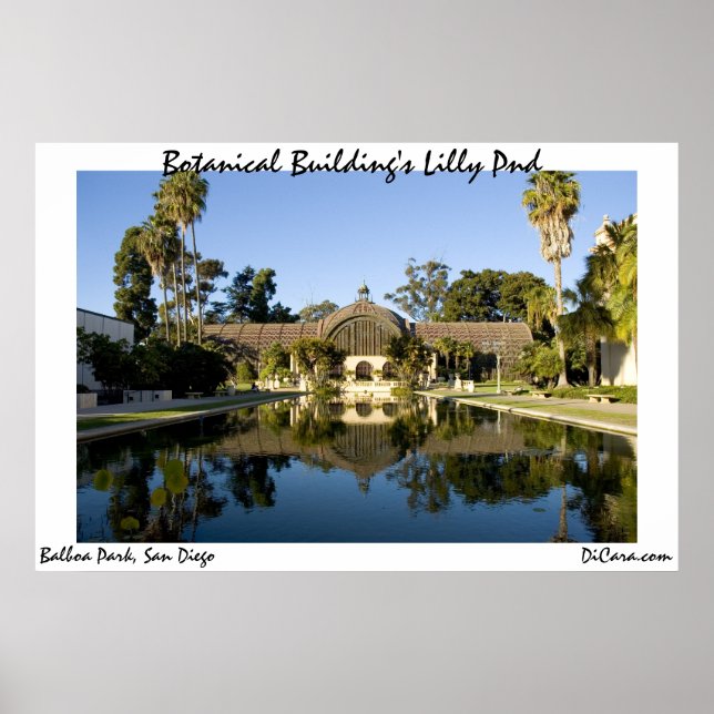 Botanical Building's Lilly Pond Poster (Front)