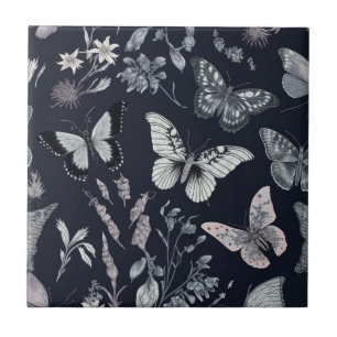 Botanical Butterfly Tile