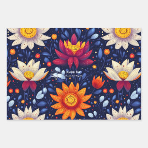 Botanical Cactus Design for Wellness Business Wrapping Paper Sheet