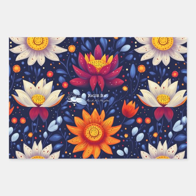 Botanical Cactus Design for Wellness Business Wrapping Paper Sheet (Front)