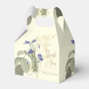Botanical Campanula Wedding Favour Box