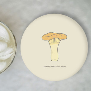 Botanical Chanterelle Mushroom Coaster