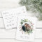 Botanical Christmas Wedding Photo Save The Date