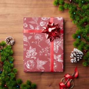 Botanical Christmas  Wrapping Paper