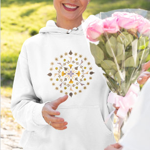 Botanical Circle Pressed Flower From Original Hoodie