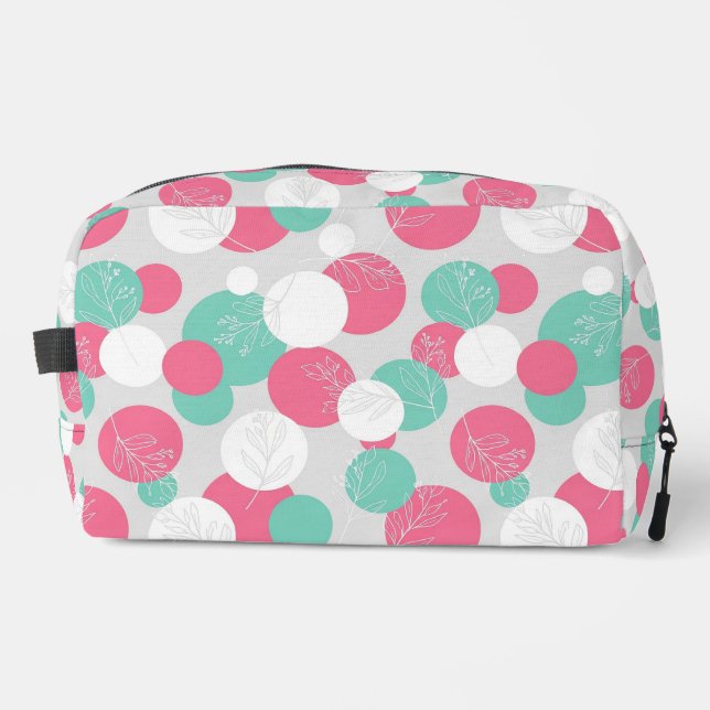 Botanical Circles Cosmetic Dopp Kit (Front)