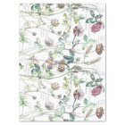 Botanical Clover Flower Wildflowers Tissue Paper